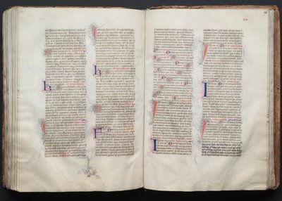 Gothajský misál: Fol. 130v, text, c. 1375. od Master of the Boqueteaux