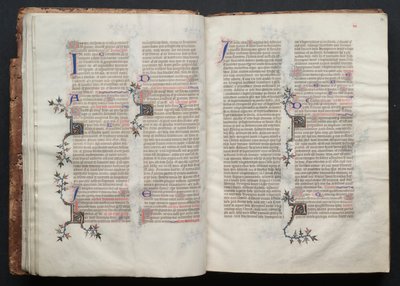 Gothajský misál: Fol. 14r, Text , c. 1375. od Master of the Boqueteaux