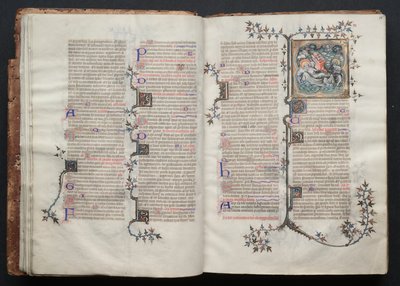 Gothajský misál: Fol. 15v, text, c. 1375. od Master of the Boqueteaux
