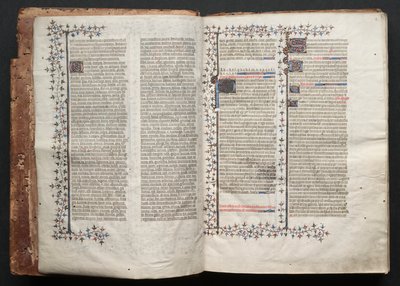 Gothajský misál: Fol. 1v, text, c. 1375. od Master of the Boqueteaux
