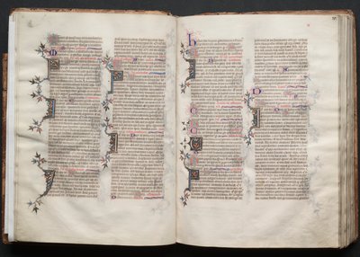 Gothajský misál: Fol. 20v, text, c. 1375. od Master of the Boqueteaux