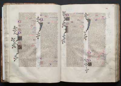 Gothajský misál: Fol. 36v, text, c. 1375. od Master of the Boqueteaux
