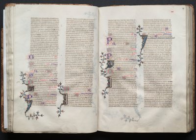 Gothajský misál: Fol. 38v, text, c. 1375. od Master of the Boqueteaux