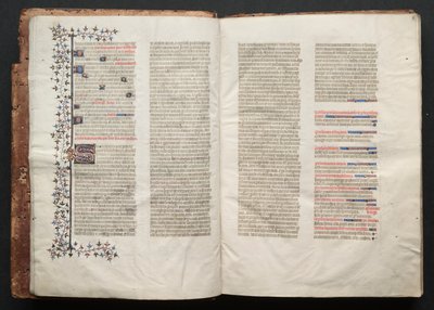Gothajský misál: Fol. 3v, text, c. 1375. od Master of the Boqueteaux