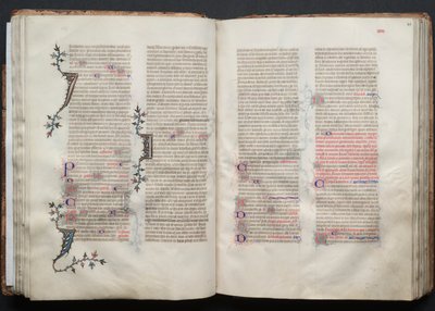 Gothajský misál: Fol. 43r, Text, c. 1375. od Master of the Boqueteaux