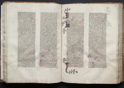 Gothajský misál: Fol. 47v, text, c. 1375. od Master of the Boqueteaux