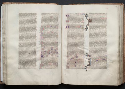 Gothajský misál: Fol. 49v, text, c. 1375. od Master of the Boqueteaux