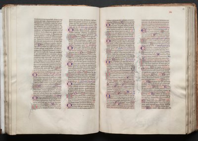 Gothajský misál: Fol. 52v, text, c. 1375. od Master of the Boqueteaux