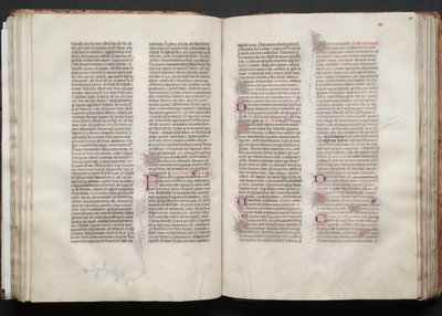 Gothajský misál: Fol. 54v, text, c. 1375. od Master of the Boqueteaux