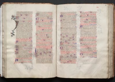Gothajský misál: Fol. 57r, Text, c. 1375. od Master of the Boqueteaux