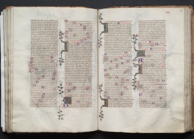 Gothajský misál: Fol. 79v, text, c. 1375. od Master of the Boqueteaux