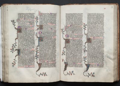 Gothajský misál: Fol. 87r, Text , c. 1375. od Master of the Boqueteaux