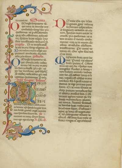 Zdobená iniciála G od Master of the Brussels Initials