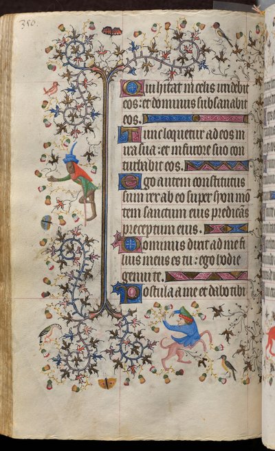 Hodiny Karla Šlechetného, navarrského krále (1361-1425): fol. 170v, Text od Master of the Brussels Initials and Associates