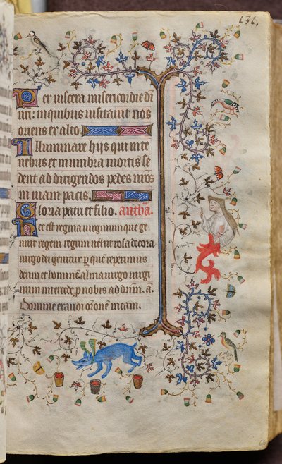 Hodiny Karla Šlechetného, navarrského krále (1361-1425): fol. 66r, Text od Master of the Brussels Initials and Associates