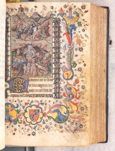 Hodiny Karla Vznešeného, krále navarrského 1361-1425: fol. 106r, Poslední soud, c. 1405. od Master of the Brussels Initials and Associates