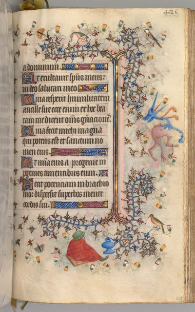 Hodiny Karla Vznešeného, krále navarrského 1361-1425: fol. 207r, Text, c. 1405. od Master of the Brussels Initials and Associates