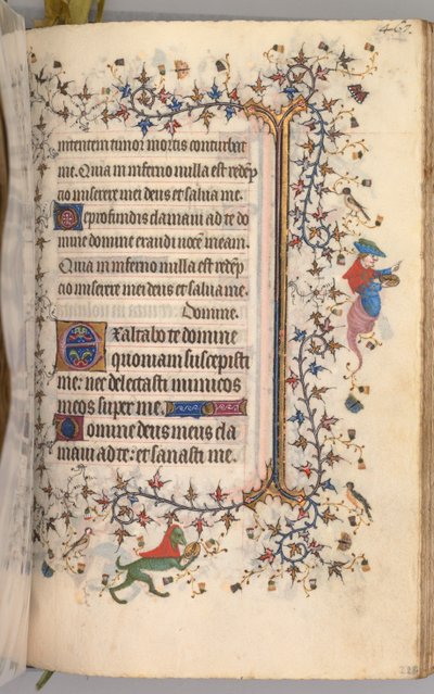 Hodiny Karla Vznešeného, krále navarrského 1361-1425: fol. 228r, Text, c. 1405. od Master of the Brussels Initials and Associates