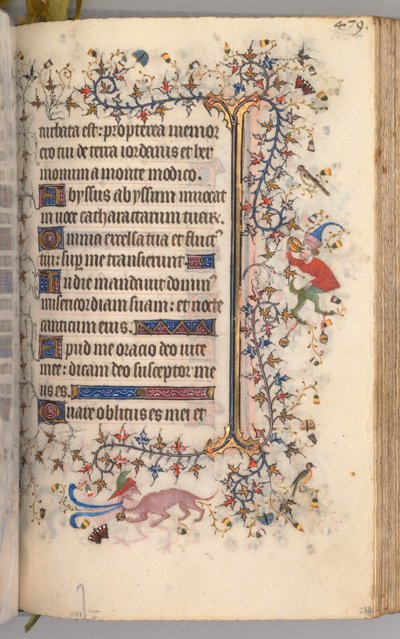 Hodiny Karla Vznešeného, krále navarrského 1361-1425: fol. 234r, Text, c. 1405. od Master of the Brussels Initials and Associates