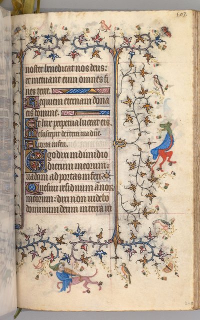 Hodiny Karla Vznešeného, krále navarrského 1361-1425: fol. 246r, Text, c. 1405. od Master of the Brussels Initials and Associates