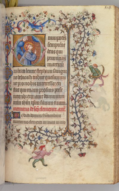 Hodiny Karla Vznešeného, krále navarrského 1361-1425, , fol. 274r, sv. 1405. od Master of the Brussels Initials and Associates