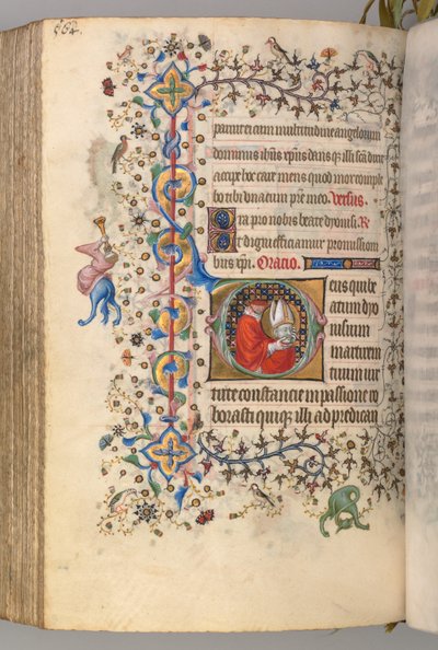 Hodiny Karla Vznešeného, krále navarrského 1361-1425, fol. 276v, St. Denis, c. 1405. od Master of the Brussels Initials and Associates