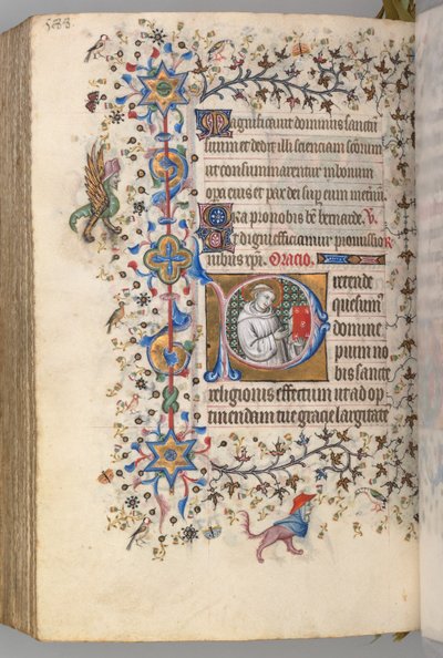 Hodiny Karla Vznešeného, krále navarrského 1361-1425, fol. 288v, St. Hervard, c. 1405. od Master of the Brussels Initials and Associates