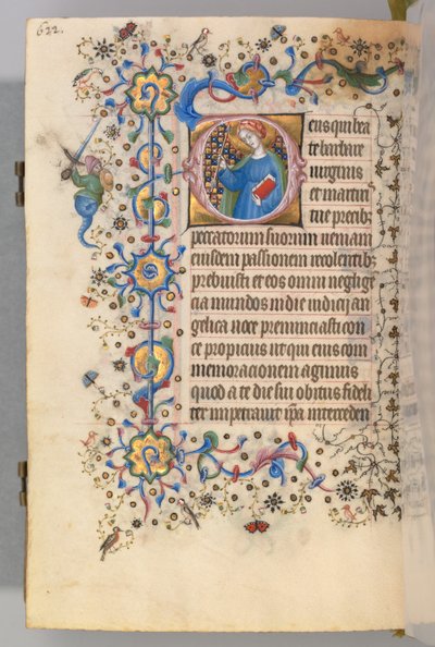 Hodiny Karla Vznešeného, krále navarrského 1361-1425, fol. 305v, Svatá Marta, c. 1405. od Master of the Brussels Initials and Associates