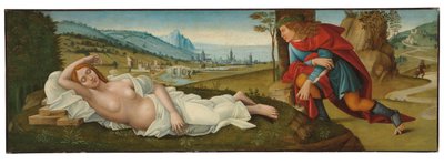 Cymon a Ifigenie (tempera na panelu) od Master of the Campana Cassoni