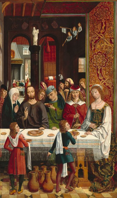 Manželství v Káně, c. 14951497. od Master of the Catholic Kings