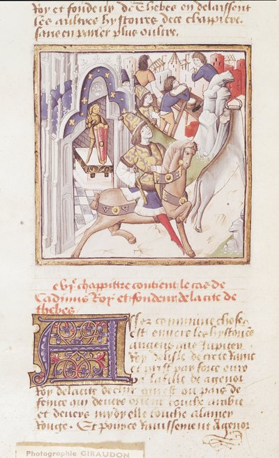 Paní 622 fol. 9v Cadmus, zakladatel Théb, z 