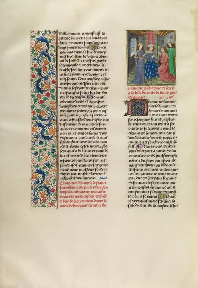 Francouzský král posílá posla španělskému králi od Master of the Copenhagen Caesar