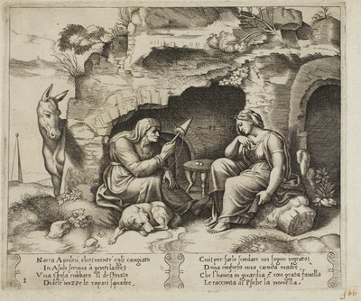 Apuleius proměněný v osla od Master of the Die