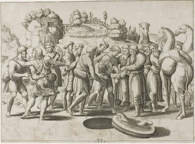 Joseph prodaný svými bratry od Master of the Die