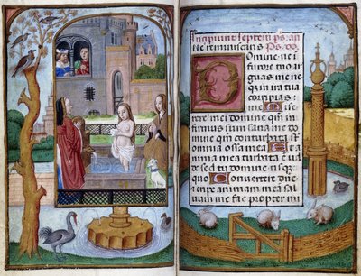 Bathsheba, kolem roku 1490 od Master of the Dresden Prayer Book