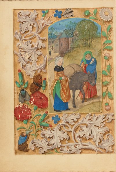 Útěk do Egypta od Master of the Dresden Prayer Book