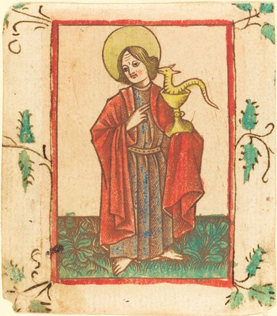 Svatý Jan Evangelista od Master of the Dutuit Mount of Olives after Master of St. Erasmus