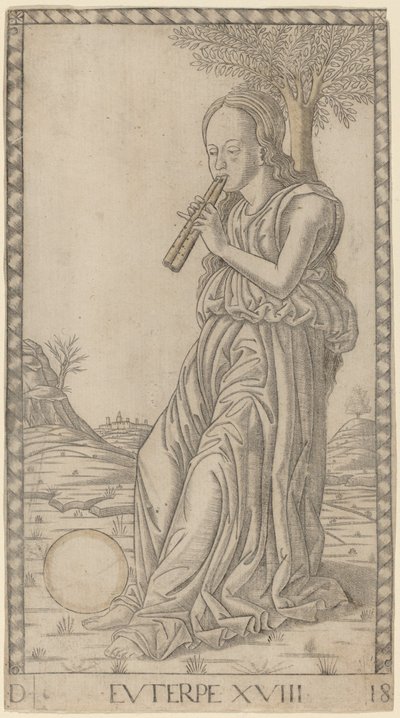 Euterpe od Master of the E Series Tarocchi