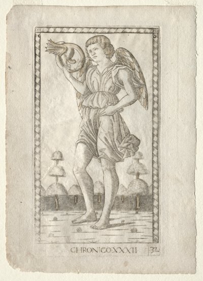 Genius of Time (z Tarocchi, série B: Cosmic Principles and Virtues, #32) od Master of the E Series Tarocchi