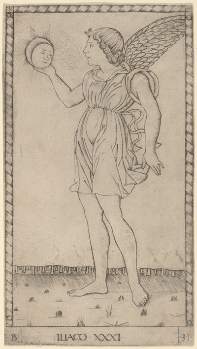 Iliacus (Genius Slunce) od Master of the E Series Tarocchi