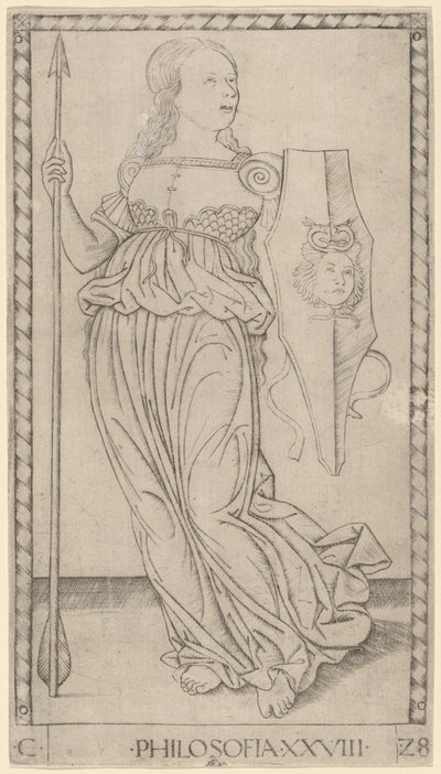 Philosofia (filosofie) od Master of the E-Series Tarocchi
