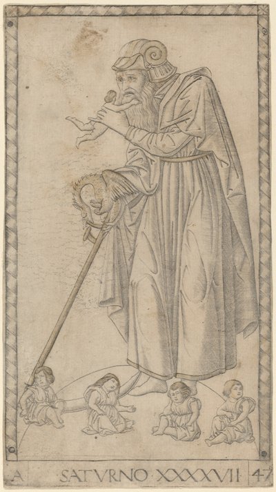 Saturno (Saturn) od Master of the E Series Tarocchi