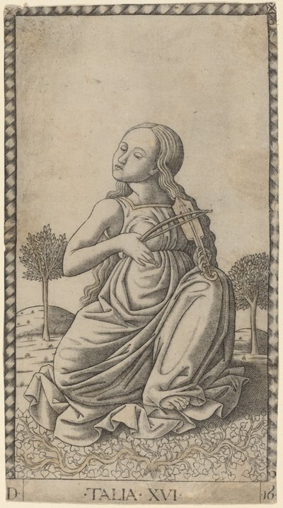Talia (Thalia) od Master of the E Series Tarocchi