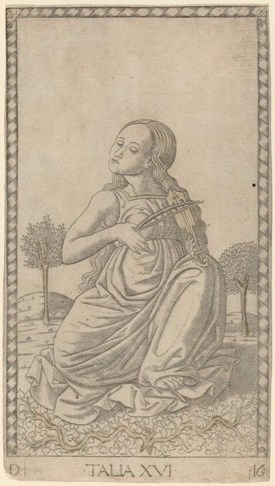 Talia (Thalia) od Master of the E Series Tarocchi
