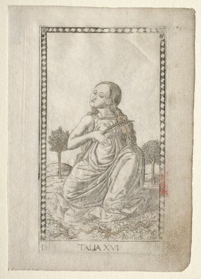 Thalia (komedie, pastorační poezie) (ze série Tarocchi D: Apollo and the Muses, #16) od Master of the E Series Tarocchi