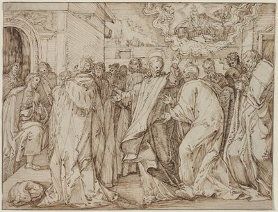 Podobenství o poctě peněz, c. 15801600. od Master of the Egmont Albums