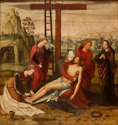 Mistr ženských polopostav - Pieta (1550) - Sevilla Bellas Artes 22-03-2011 10-26-30 od Master of the Female Half Lengths
