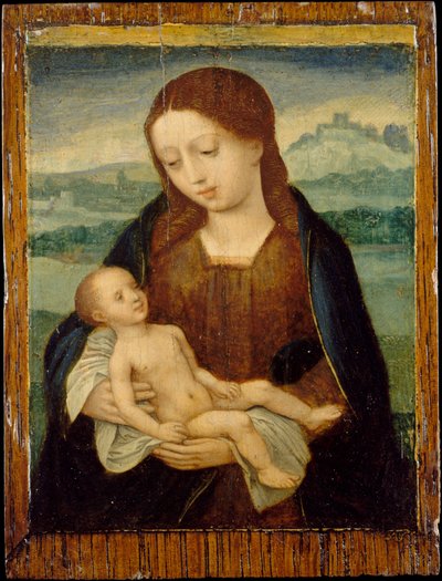 Panna a dítě, ca. 1525-50. od Master of the Female Half Lengths