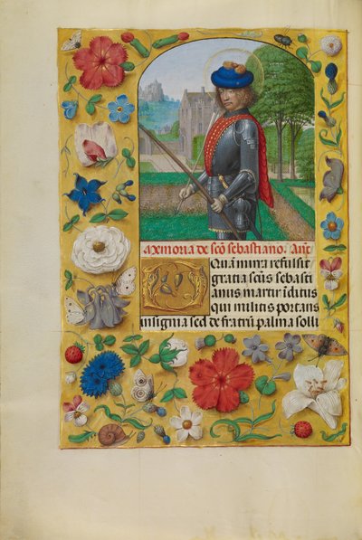 Svatý Sebastian od Master of the First Prayer Book of Maximilian
