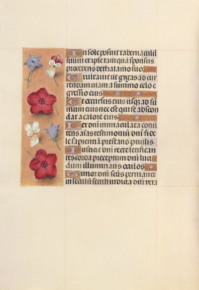 Hodiny královny Isabely Katolické, královny Španělska: Fol. 101v, c. 1500. od Master of the First Prayerbook of Maximillian